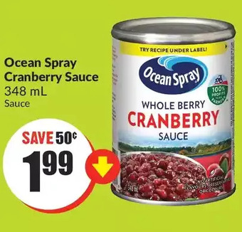 FreshCo Ocean spray cranberry sauce offer