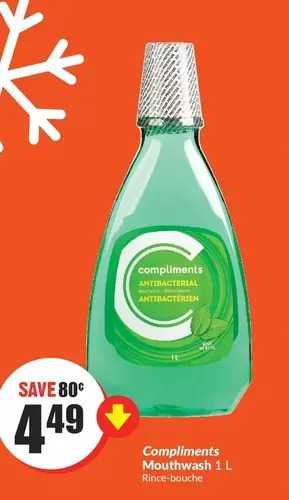 FreshCo Compliments mouthwash offer