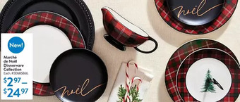 Walmart Marché de noël dinnerware collection offer