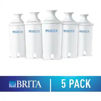 Walmart Brita standard water filters 5-pack or marina water filter pitcher offer
