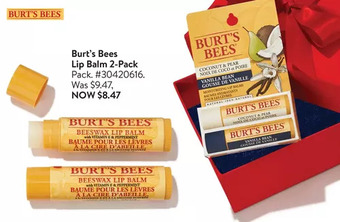 Walmart Burt's bees lip balm offer