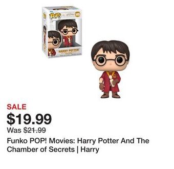 Showcase Funko pop! movies: harry potter and the chamber of secrets | harry offer