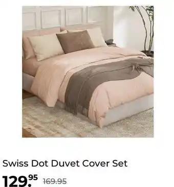 Linen Chest Swiss dot duvet cover set offer