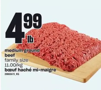 Valu-mart Medium ground beef offer