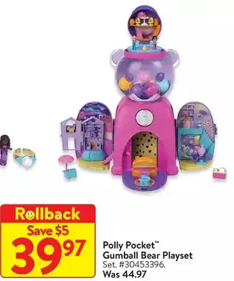 Walmart Polly pocket gumball bear playset offer