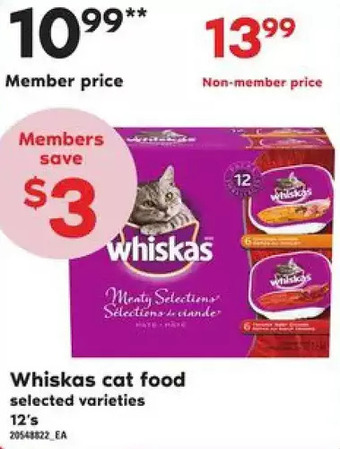 Zehrs Markets Whiskas cat food offer
