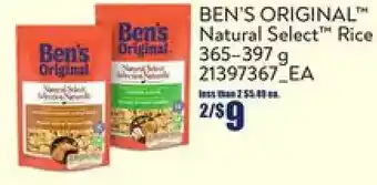 Loblaws Ben's original natural select rice offer