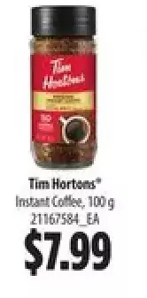 Loblaws Tim hortons instant coffee offer