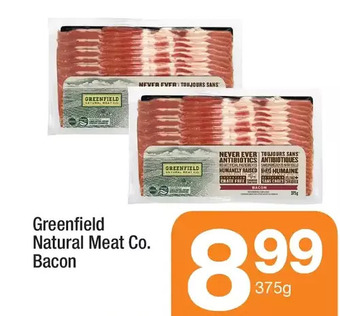 Highland Farms Greenfield natural meat co. bacon offer