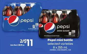 Loblaws Pepsi mini bottle offer