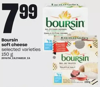 Loblaws Boursin soft cheese offer