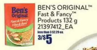 Loblaws Ben's original fast & fancy products offer