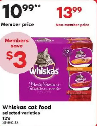 Loblaws Whiskas cat food offer
