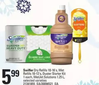 Independent Grocer Swiffer dry refills, wet refills, duster starter kit, wetjet solutions offer
