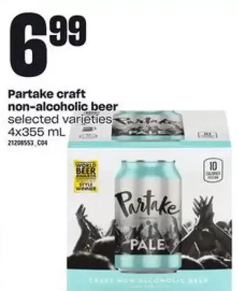 Loblaws Partake craft non-alcoholic beer offer