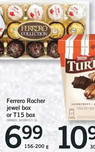 Fortinos Ferrero rocher jewel box or t15 box offer
