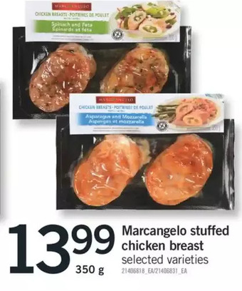 Fortinos Marcangelo stuffed chicken breast offer