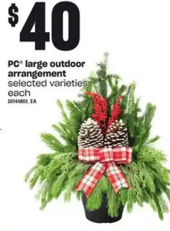 Independent Grocer Pc large outdoor arrangement offer