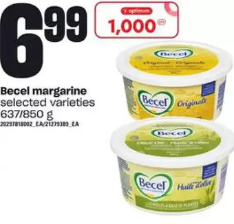 Independent Grocer Becel margarine offer