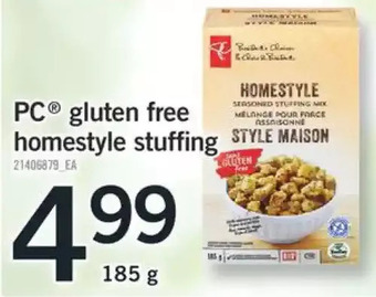 Fortinos Pc gluten free homestyle stuffing offer