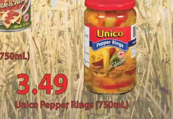 Fortinos Unico pepper rings offer
