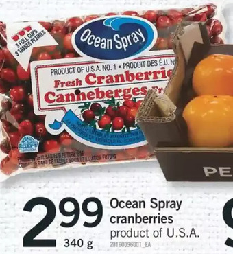Fortinos Ocean spray cranberries offer