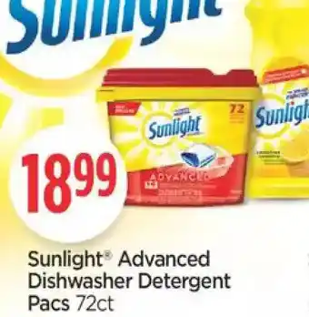 Fortinos Sunlight advanced dishwasher detergent offer