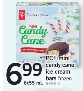 Fortinos Pc mini candy cane ice cream bars offer