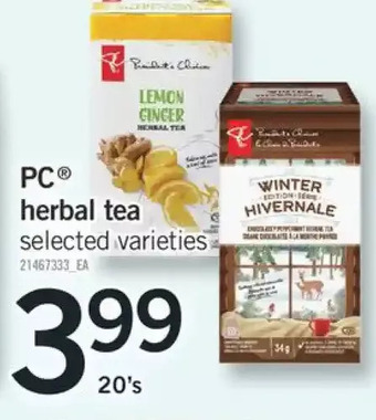Fortinos Pc herbal tea offer