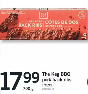 Fortinos The keg bbq pork back ribs offer