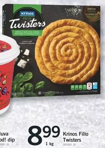 Fortinos Krinos fillo twisters offer