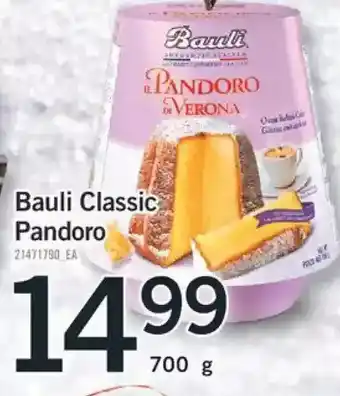 Fortinos Bauli classic pandoro offer