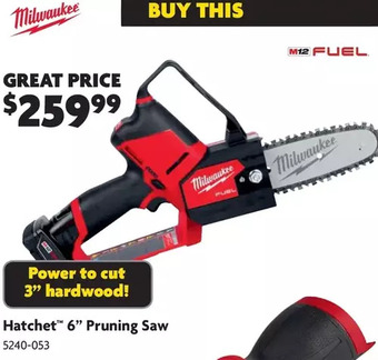 Home Hardware Hatchet 6" pruning saw offer
