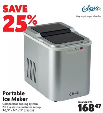 Home Hardware Portable ice maker offer