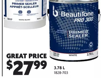 Home Hardware Pro 300 interior latex primer sealer: 3.78 l offer