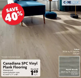 Home Hardware Canadiana spc vinyl plank flooring offer