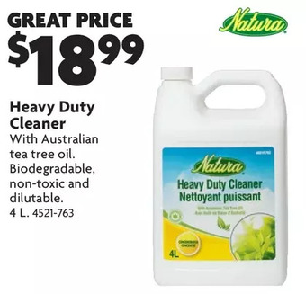 Home Hardware Heavy duty cleaner offer
