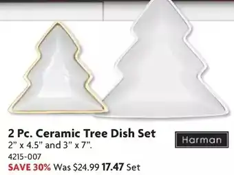 Home Hardware 2 pc. ceramic tree dish set offer