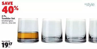 Home Hardware 4 pc. tumbler set offer