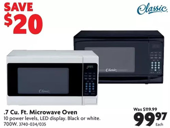 Home Hardware .7 cu. ft. microwave oven offer