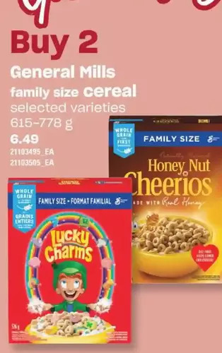 Fortinos General mills cereal offer