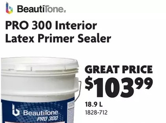 Home Hardware Pro 300 interior latex primer sealer: 18.9 l offer