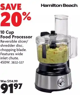 Home Hardware 10 cup food processor offer