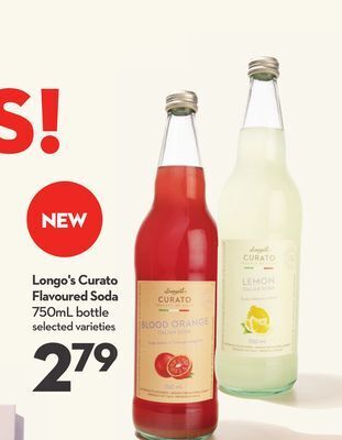 Longo's Longo's curato flavoured soda offer