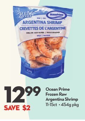 Longo's Ocean prime frozen raw argentina shrimp offer
