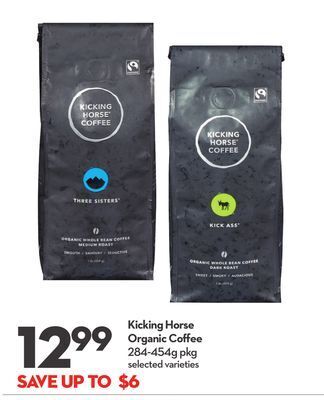 Longo's Kicking horse organic coffee offer