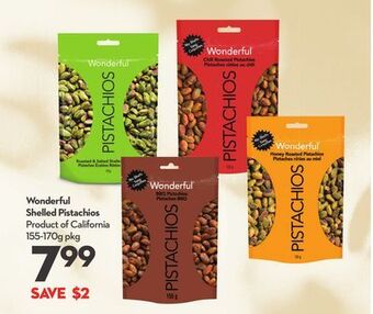 Longo's Wonderful shelled pistachios offer