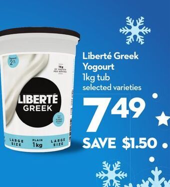 Longo's Liberté greek yogourt offer