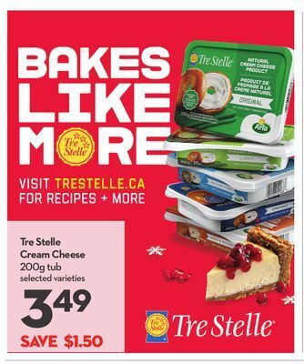 Longo's Tre stelle cream cheese offer
