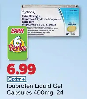 PharmaChoice Ibuprofen liquid gel capsules offer